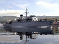 HMS Brocklesby Hunt Class Mine Countermeasures Vessel