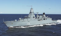 The F124 Sachsen class is Germany's latest class of highly advanced air-defence frigates
