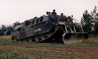 Chieftain Assault Vehicle Royal Engineers CHAVRE operating in Canada with IFOR markings
