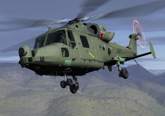 Artist's Impression of the new Battlefield Reconnaissance Helicopter also known as the Future Lynx or FLynx