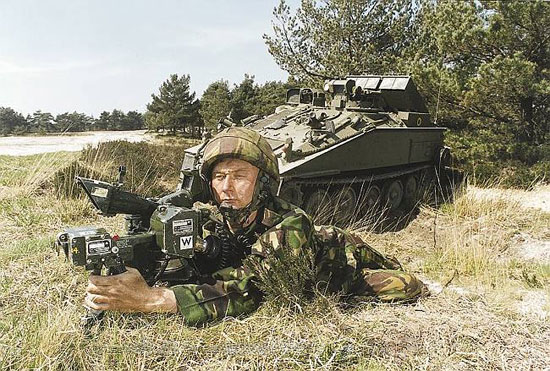 Striker is the vehicle of the Combat Vehicle Reconnaisance (Tracked), or CVR(T) family, with the primary role to destroy enemy armour. Striker carries 10 Swingfire anti-tank missiles with a range of up to 4000 metres.