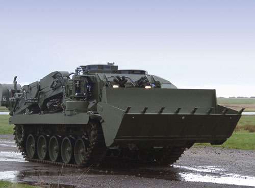 The Terrier manufactured by BAe Systems will replace the existing FV180 Combat Engineer Tractor from 2008