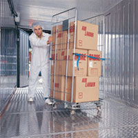 Temperature controlled containers from Spacewise come with fully lockable butcher's door with internal emergency door release mechanism and aluminium chequer-plate flooring