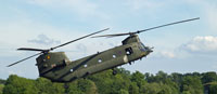 RAF Chinook HC2 helicopter at RAF Cosford Air Show
