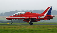 Royal Air Force Hawk T1 of The Red Arrows Aerobatic Team