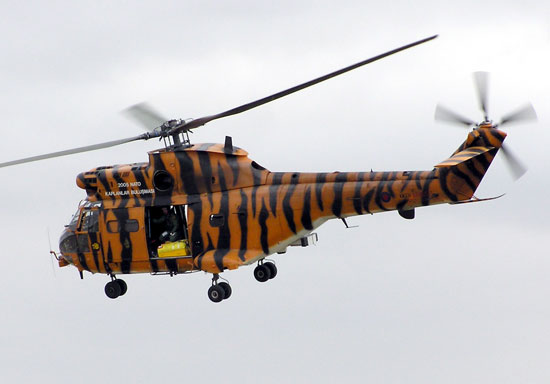 Puma helicopter at RAF Fairford